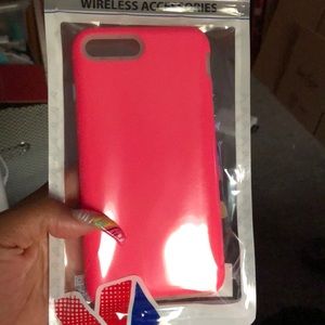 Pink n clear iPhone 7/8 Plus dual case
